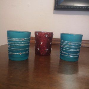 3/$20 Christmas candle holders (3)